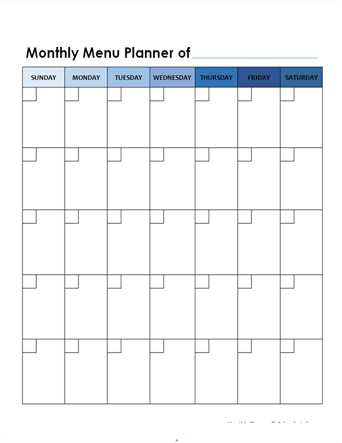 monthly calendar to do list template