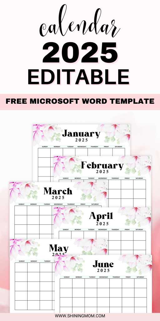 ms office templates calendar