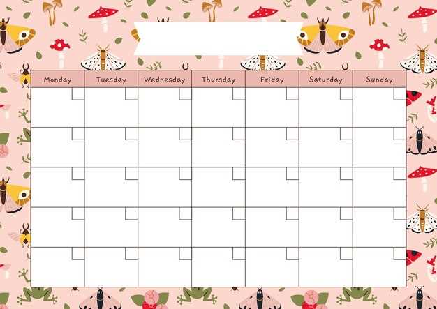 free cute calendar template