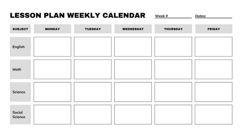 editable blank monthly calendar template