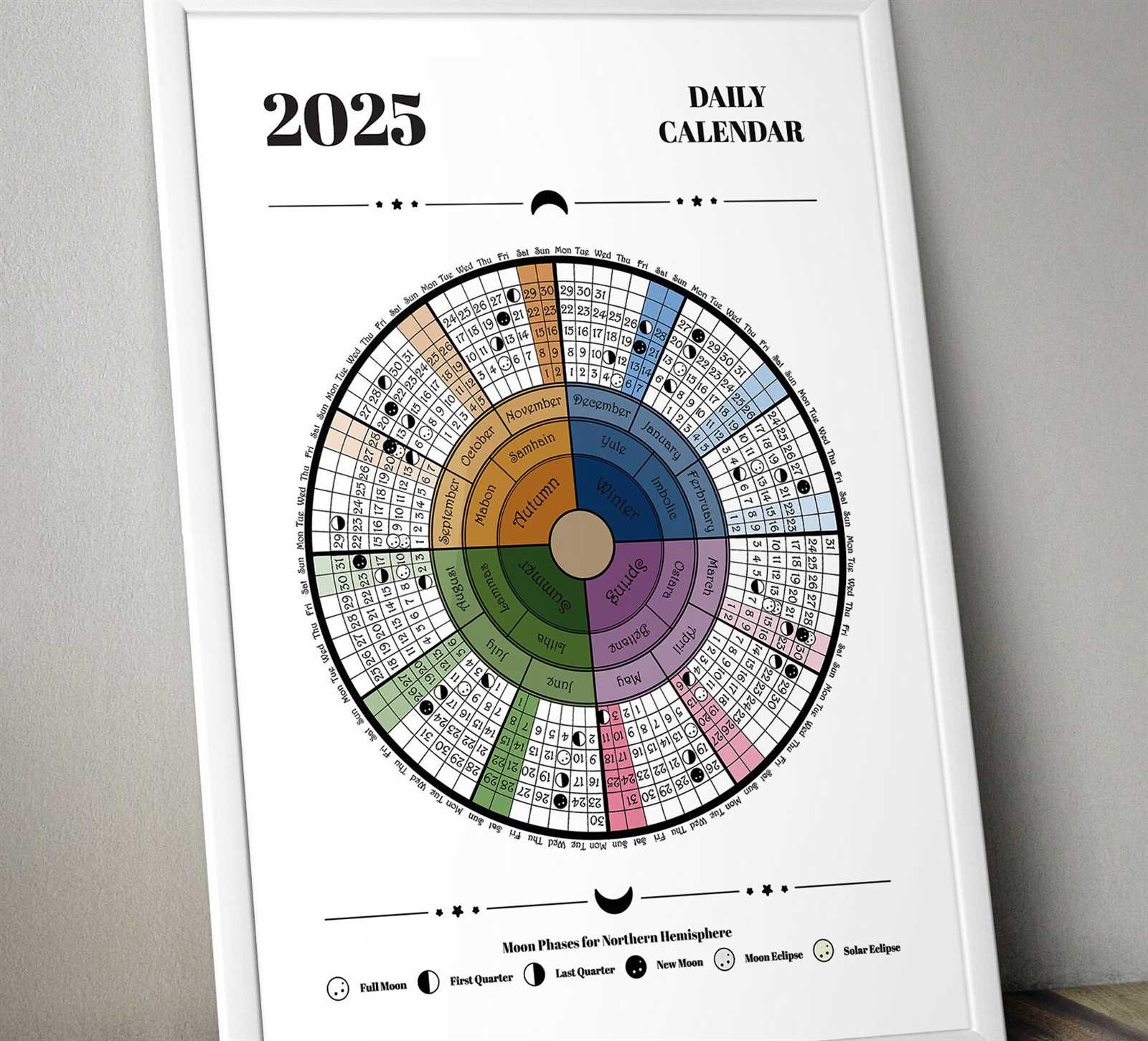 editable circular calendar template