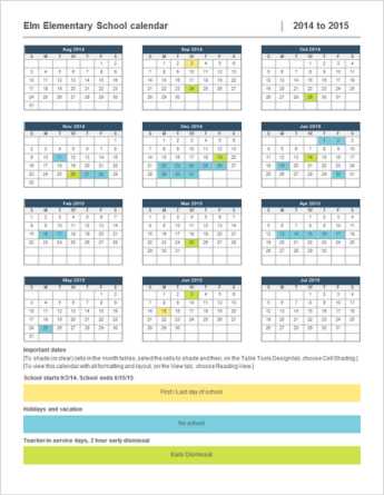 microsoft online templates calendar