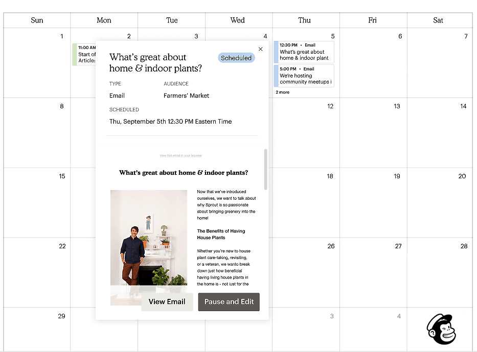 email campaign calendar template