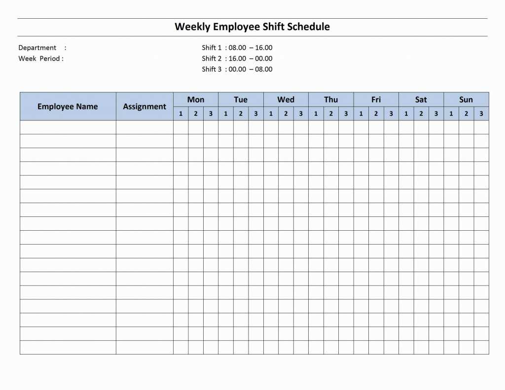 employee schedule calendar template