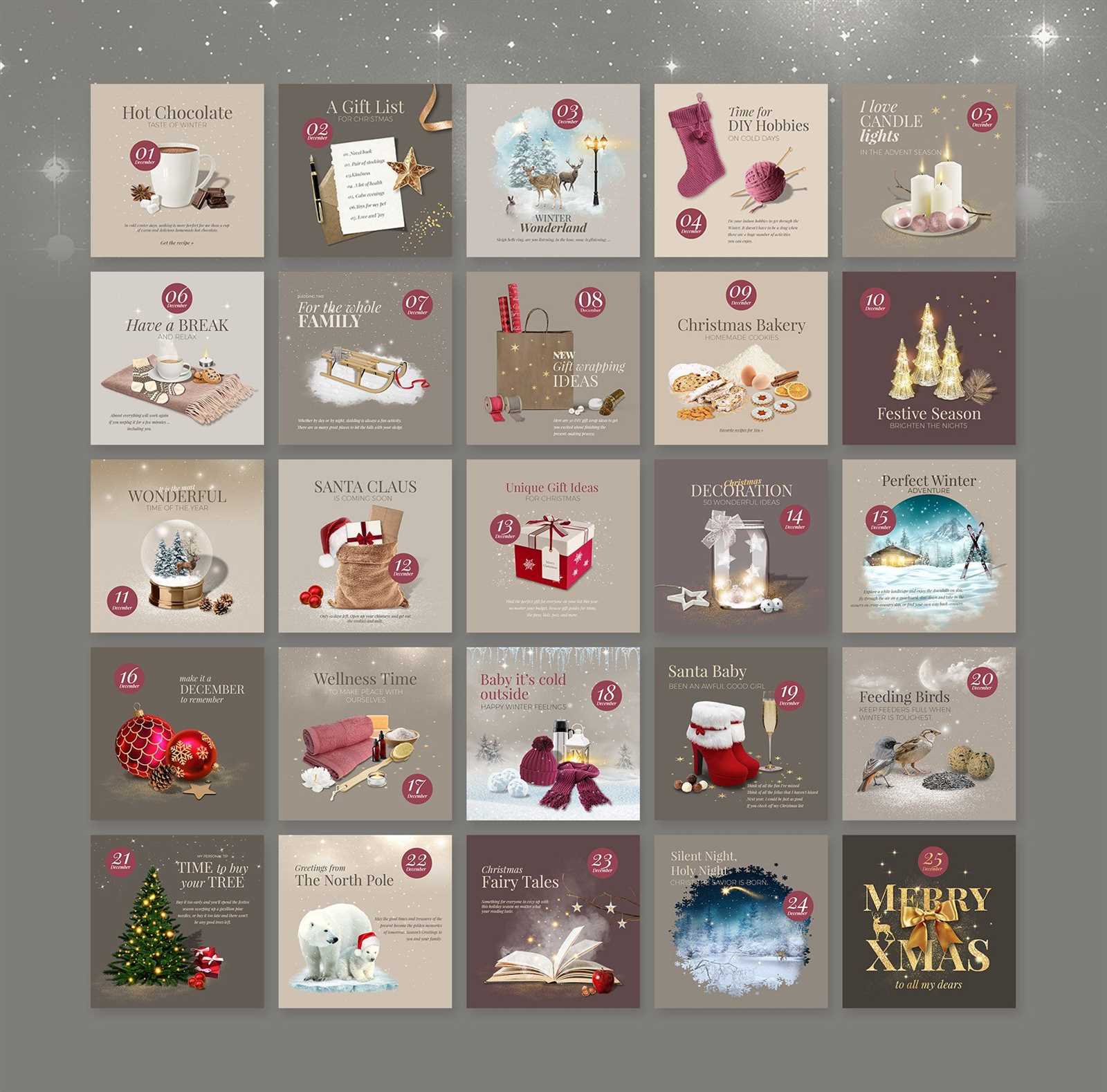 virtual advent calendar template