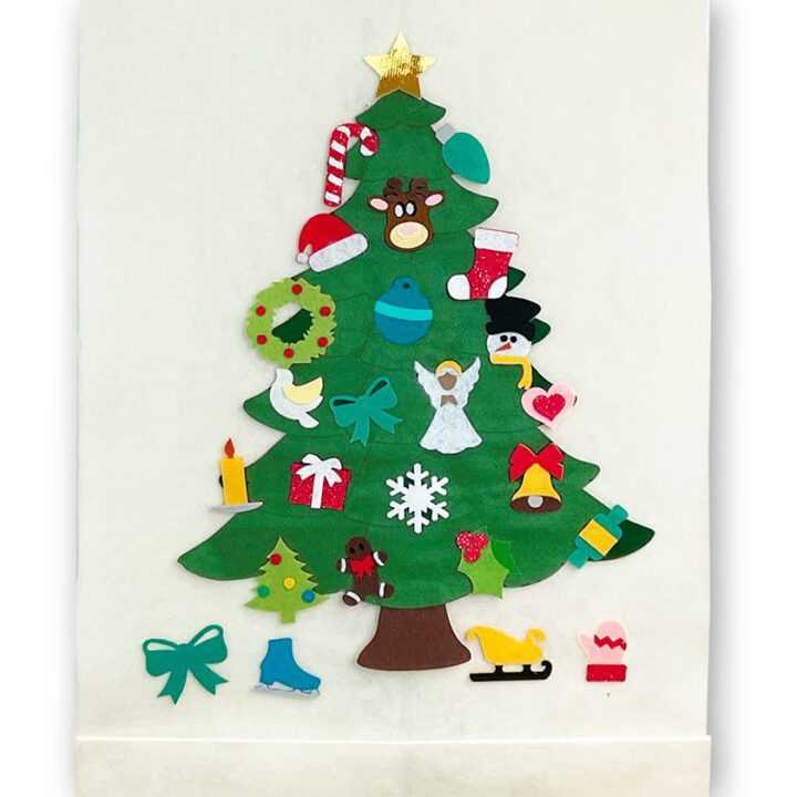 advent calendar christmas tree template