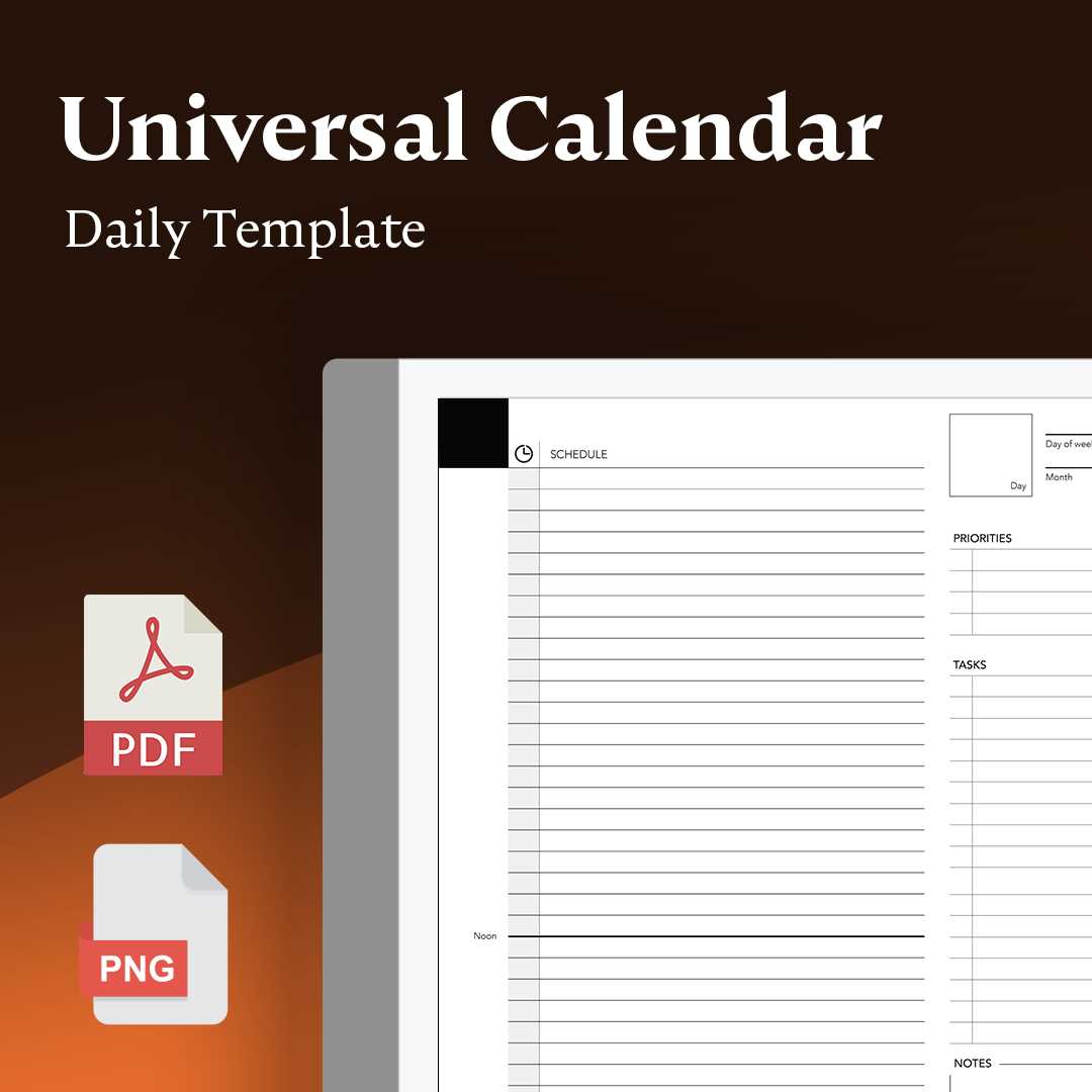 hourly calendar template