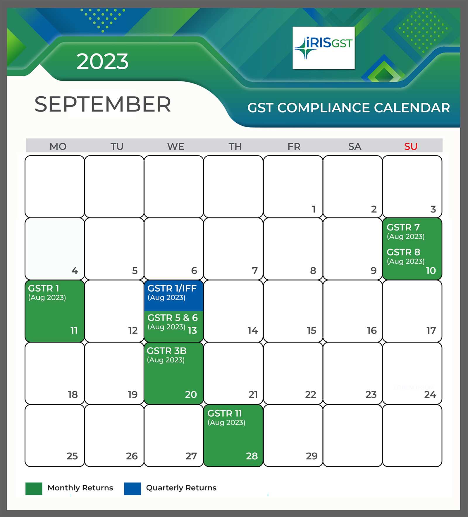 environmental compliance calendar template