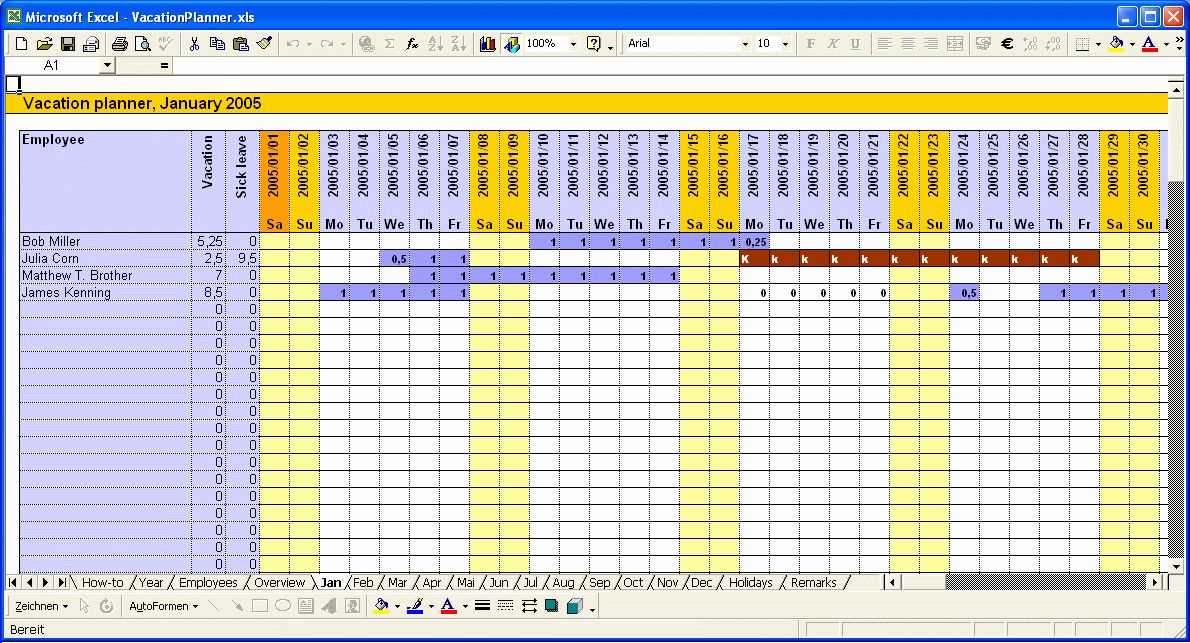 staff holiday calendar template