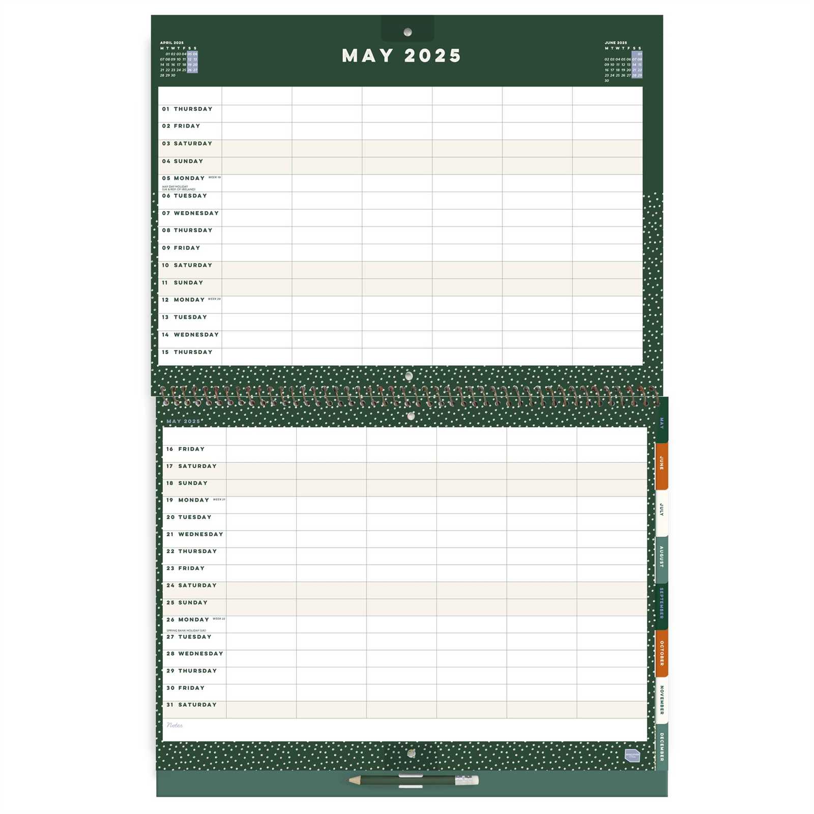 family photo calendar template