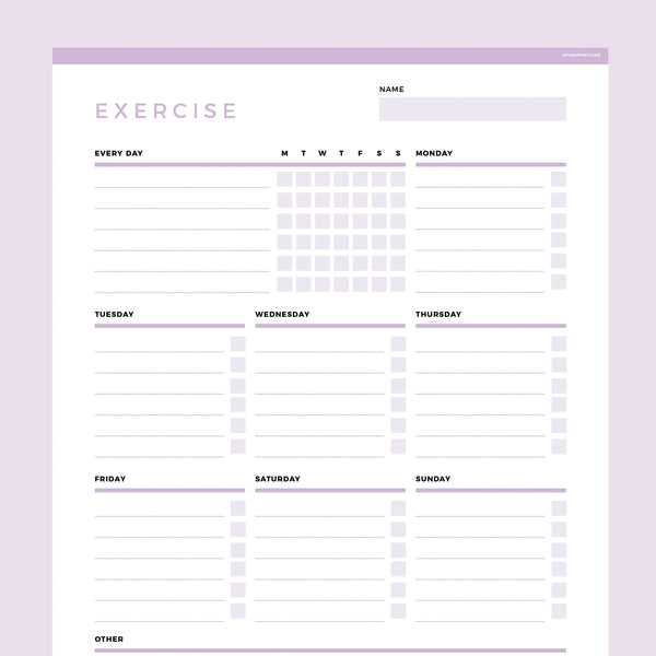 fillable workout calendar template