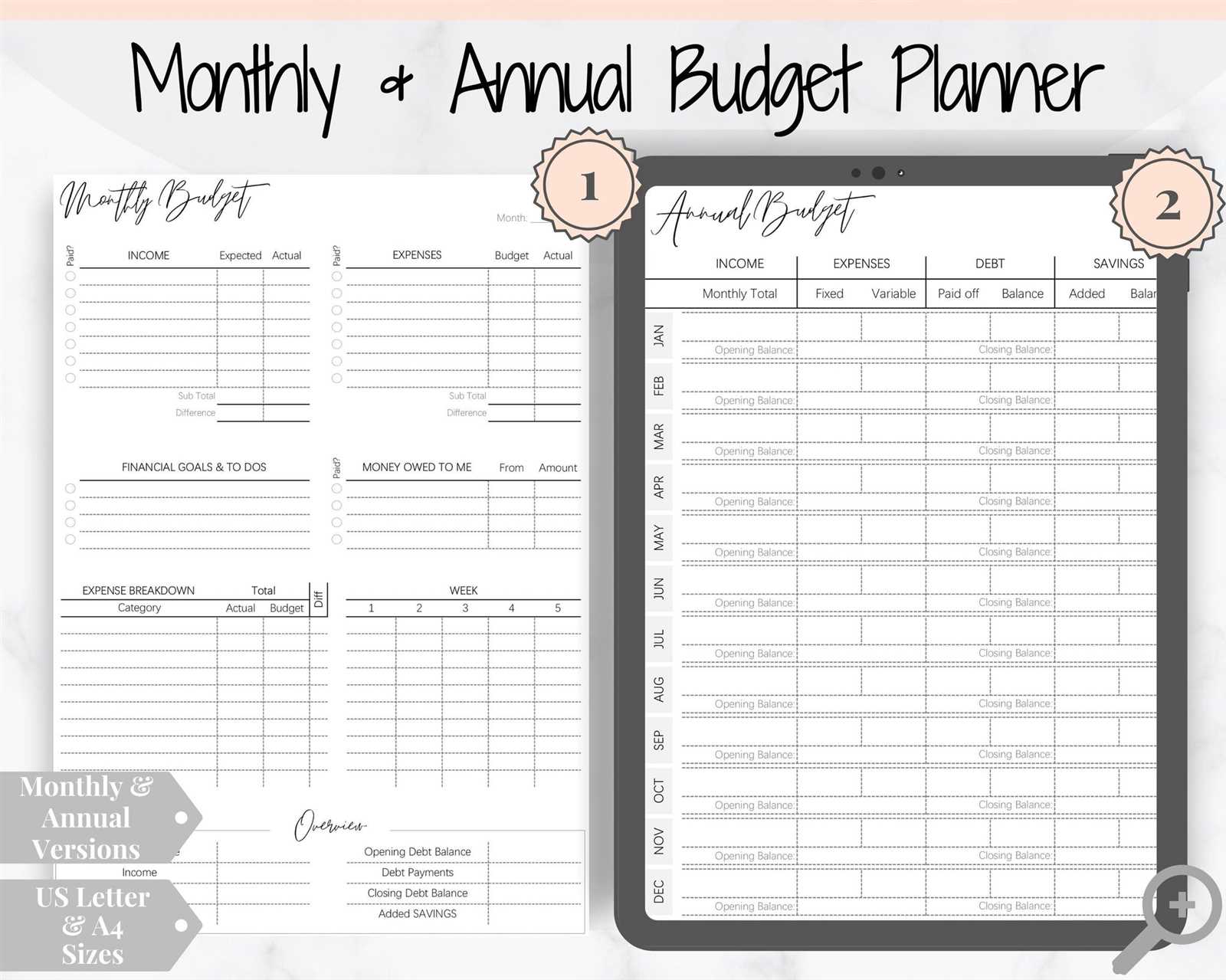 financial planning calendar template