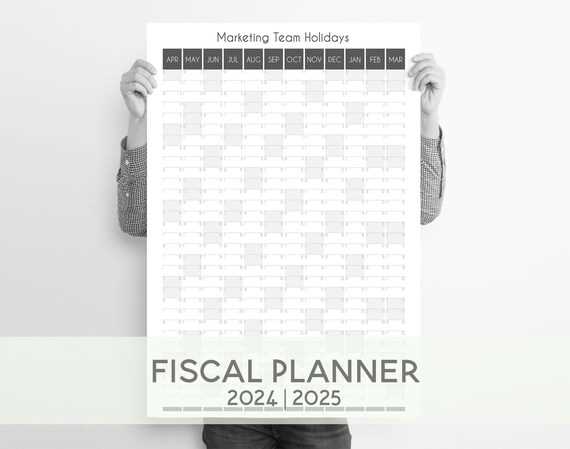 fiscal year 2025 calendar template