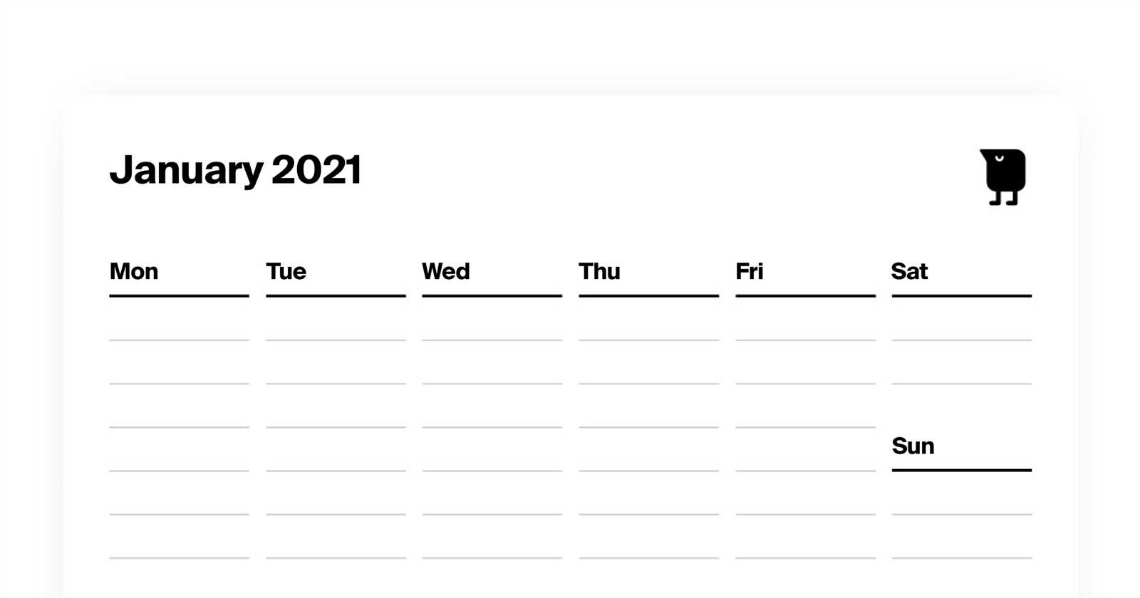 weekly agenda calendar template