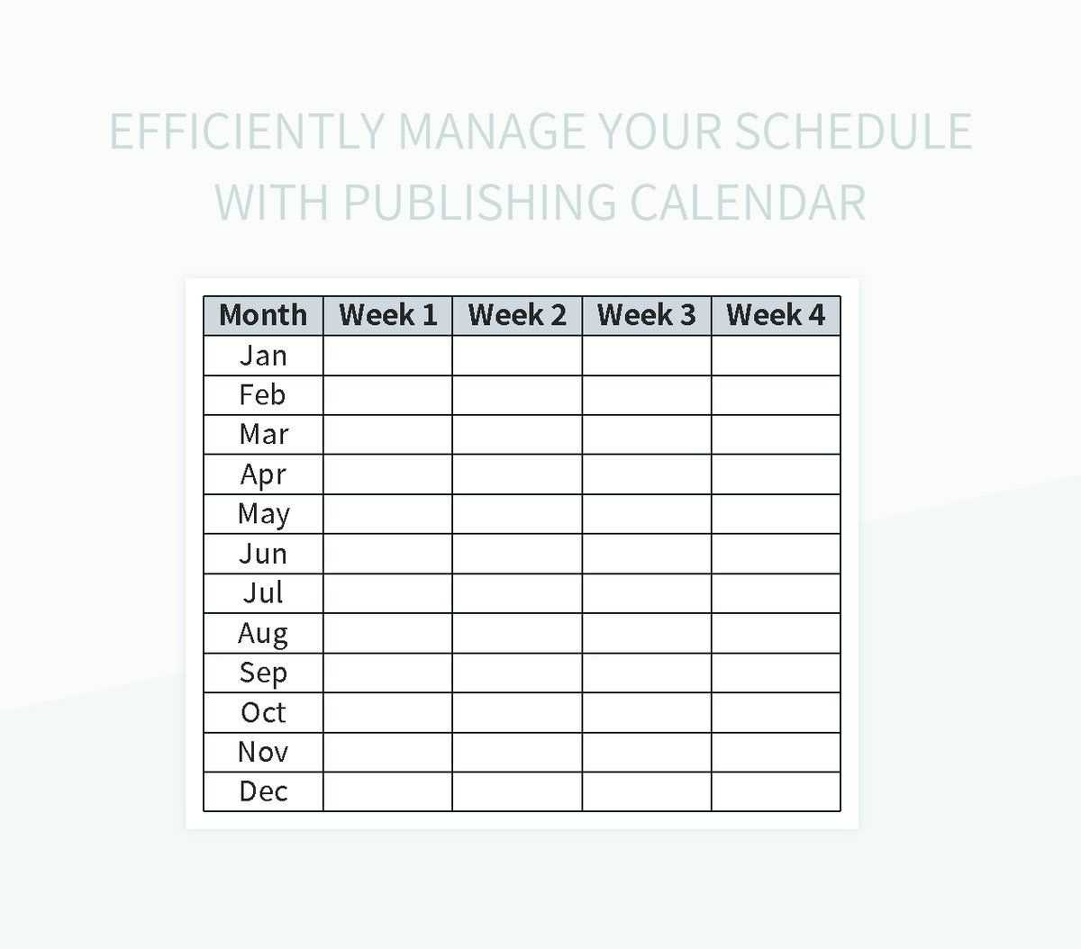 microsoft publisher weekly calendar template