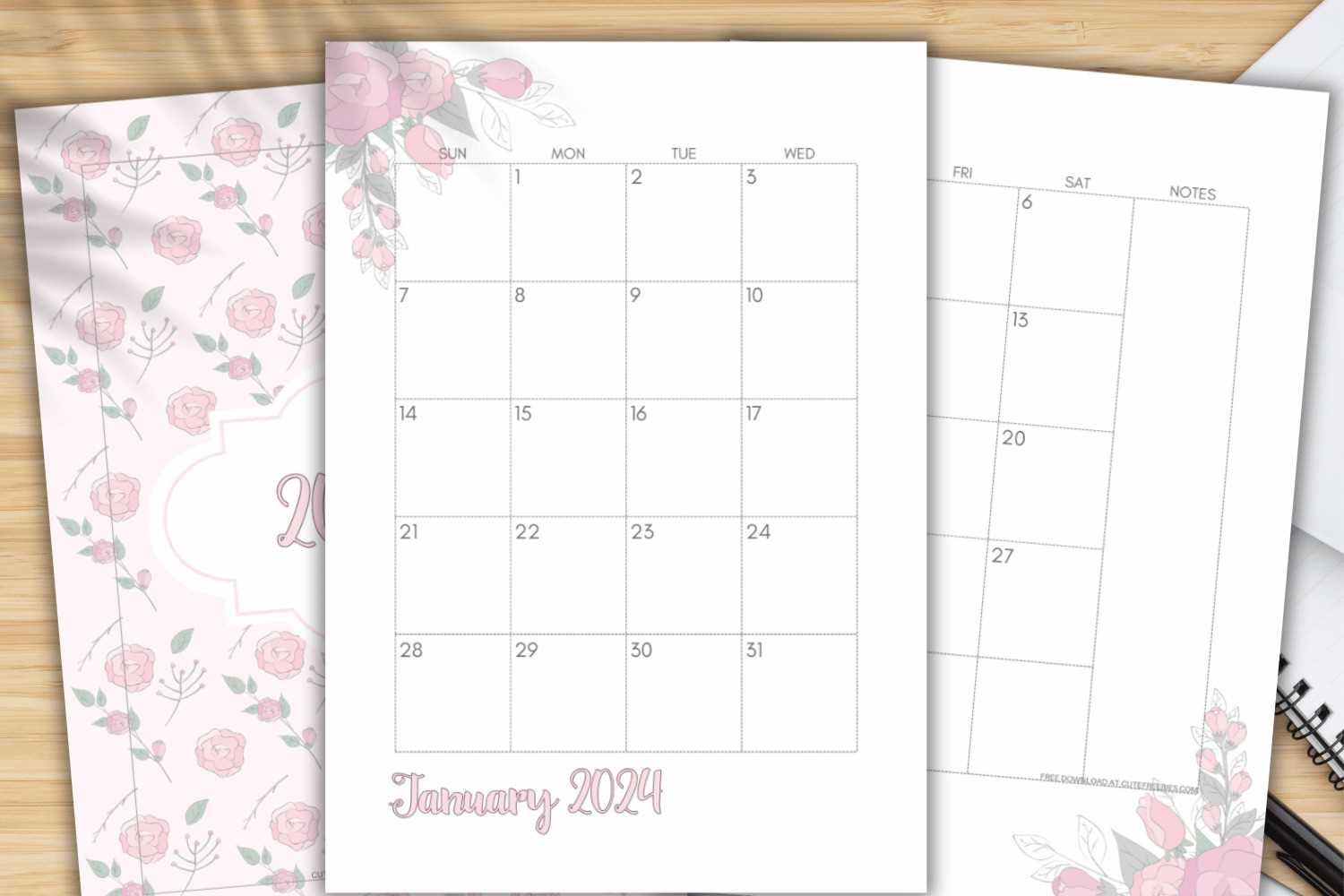 free 2 page monthly calendar template