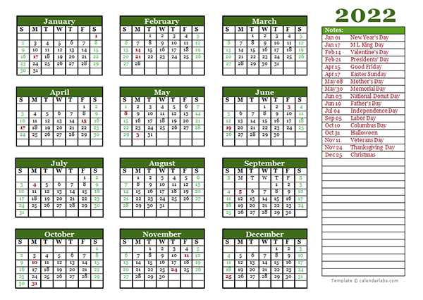 free avery calendar templates