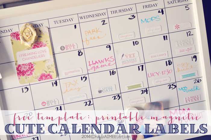 free avery calendar templates