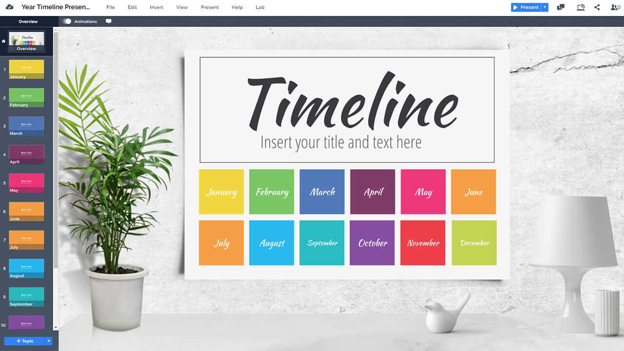 prezi calendar template