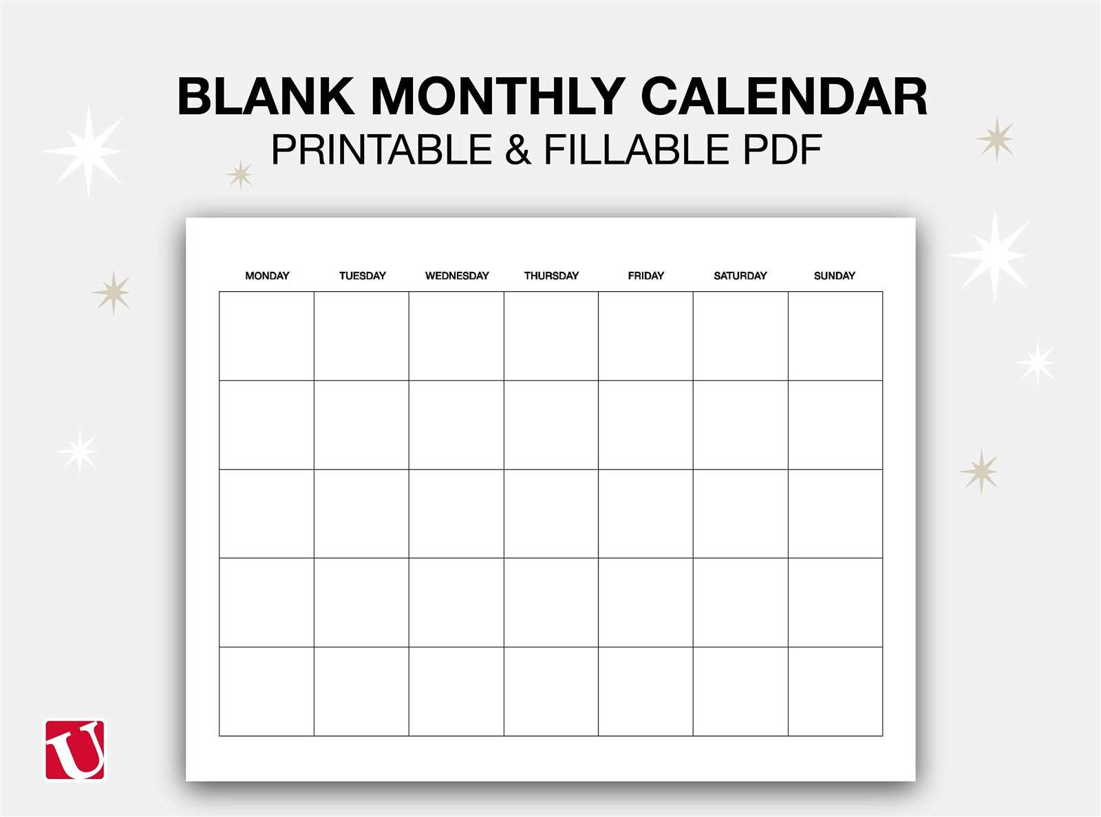 undated calendar template