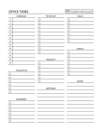 to do list calendar template