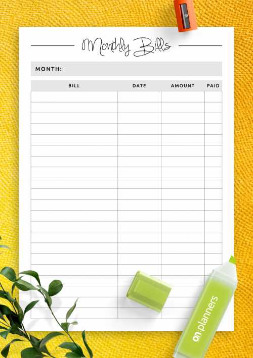 free budget calendar template