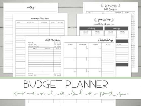 free budget calendar template