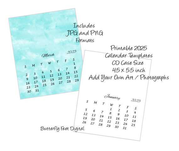 free calendar template 2025 free download