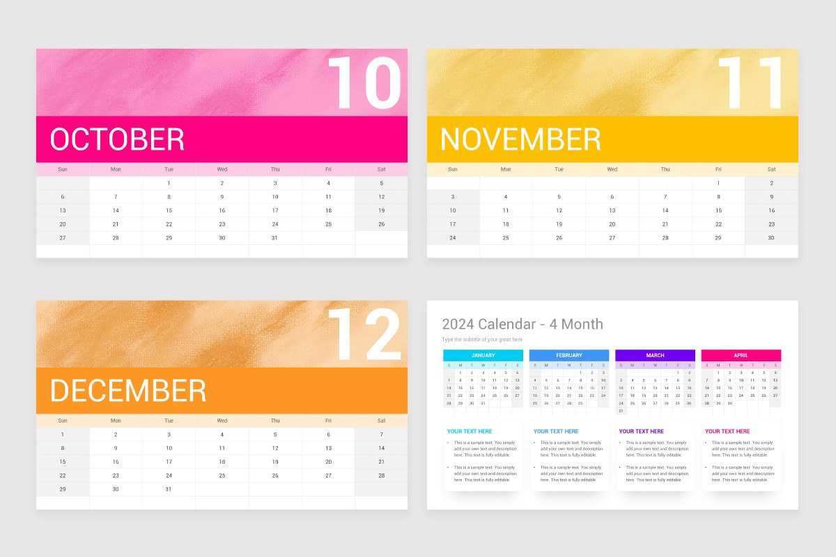 slides calendar template