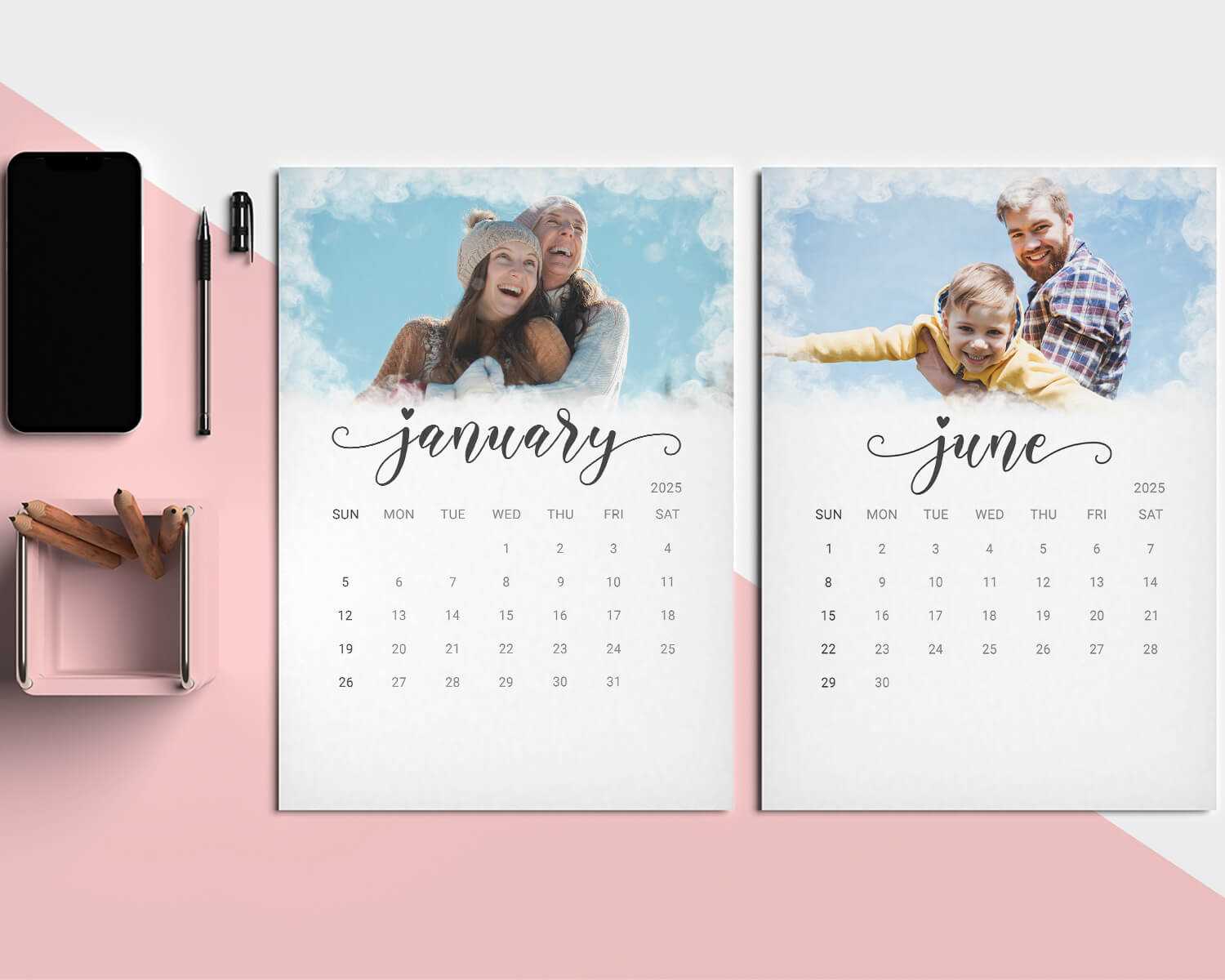 calendar photoshop template