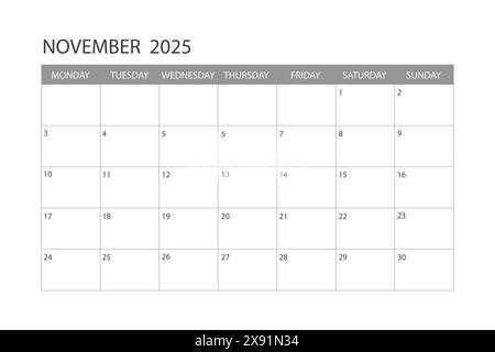 free editable november 2025 calendar template