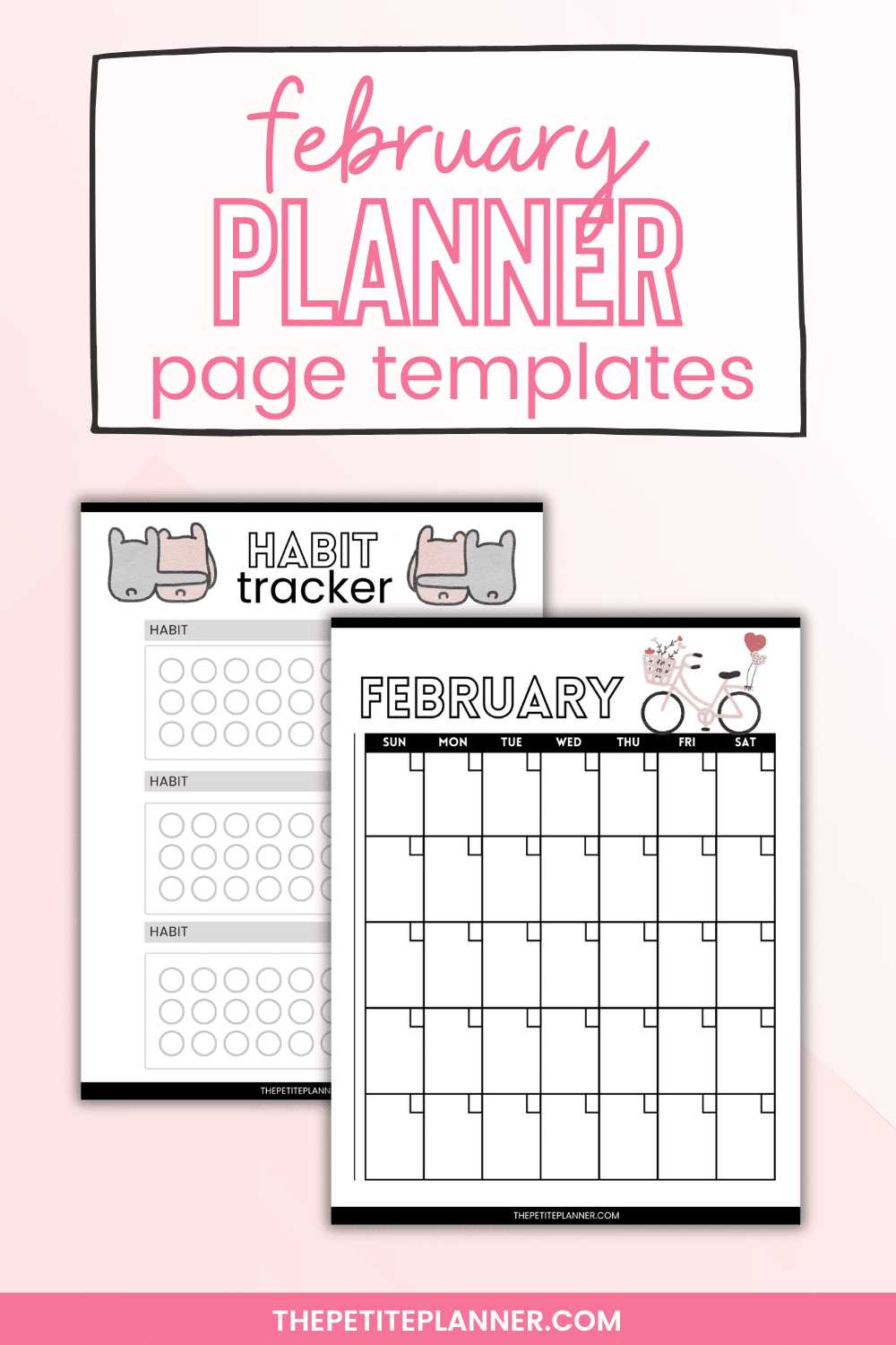 free february calendar template