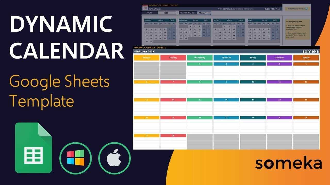 dynamic calendar template