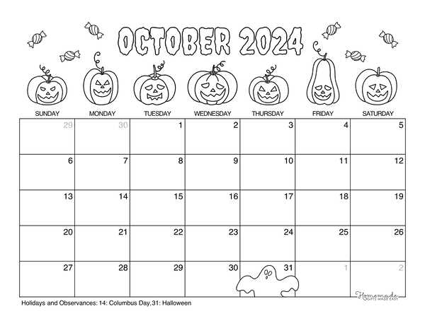 free fun calendar template