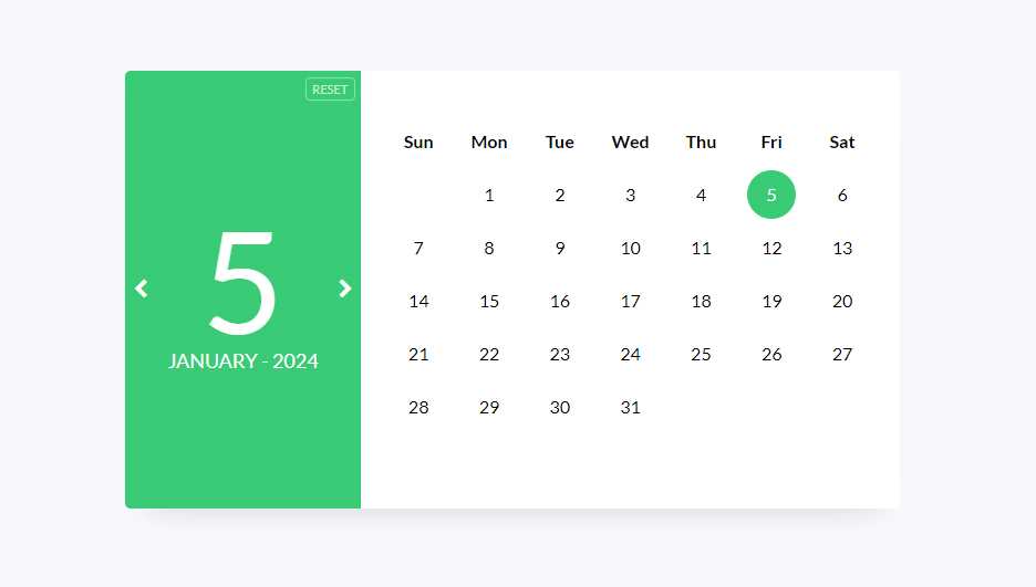 bootstrap calendar template