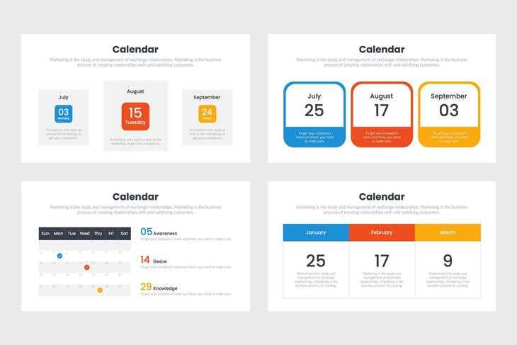 calendar slides template