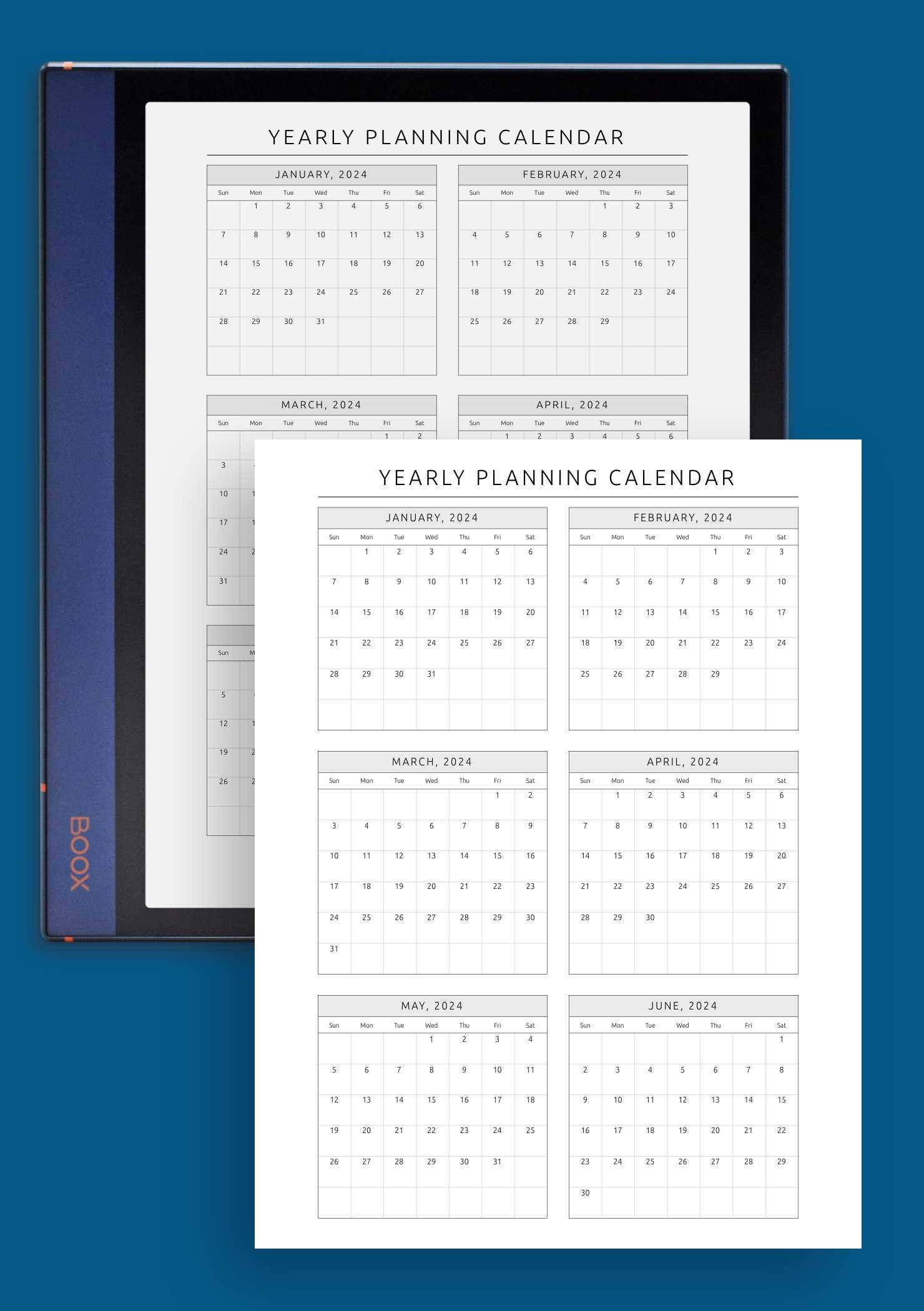 yearly calendar template with notes