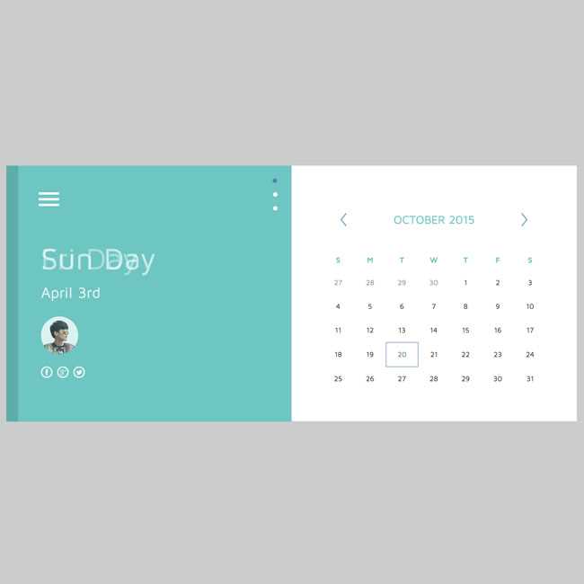 free html calendar template