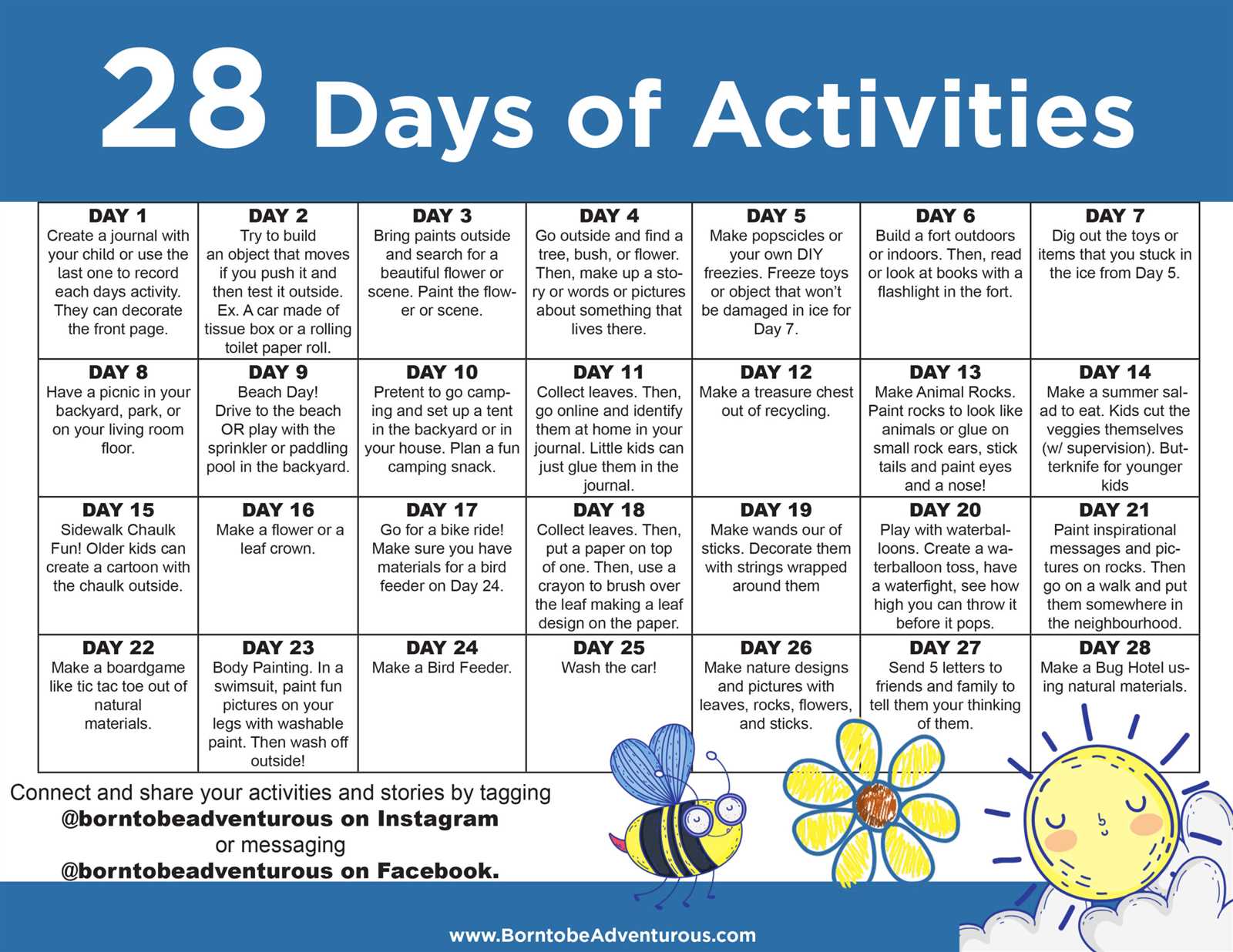 monthly calendar of activities template