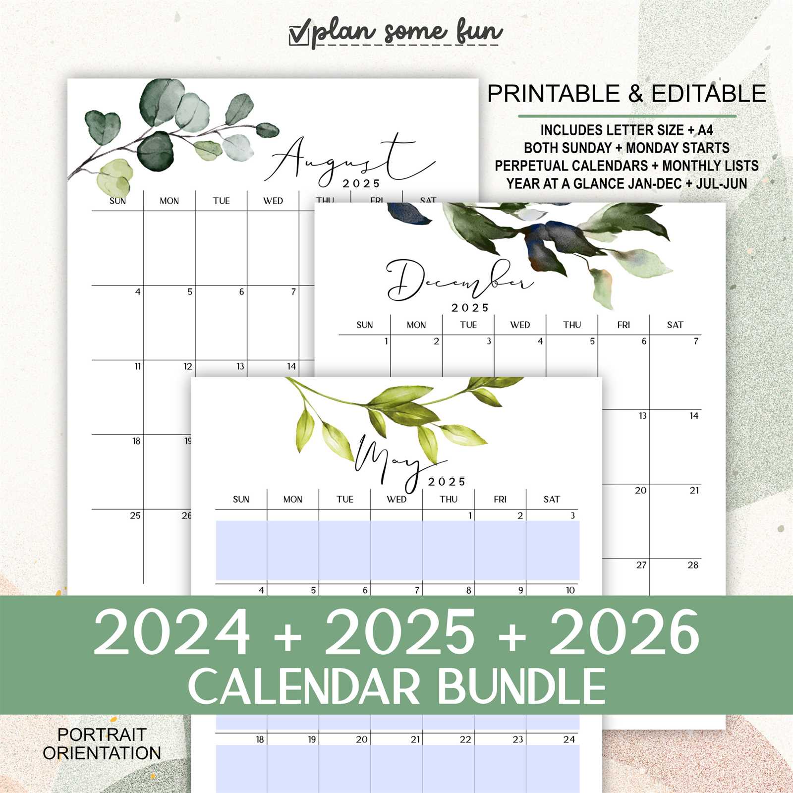 free monthly editable calendar template 2025