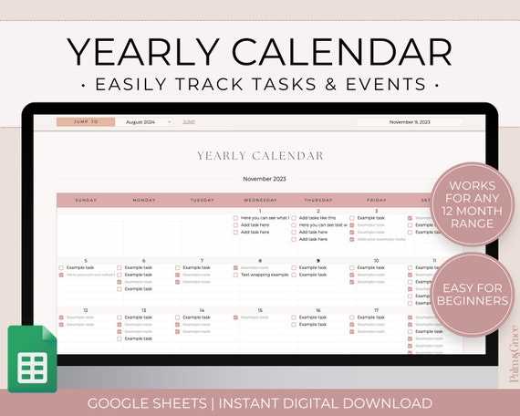 free monthly task calendar template