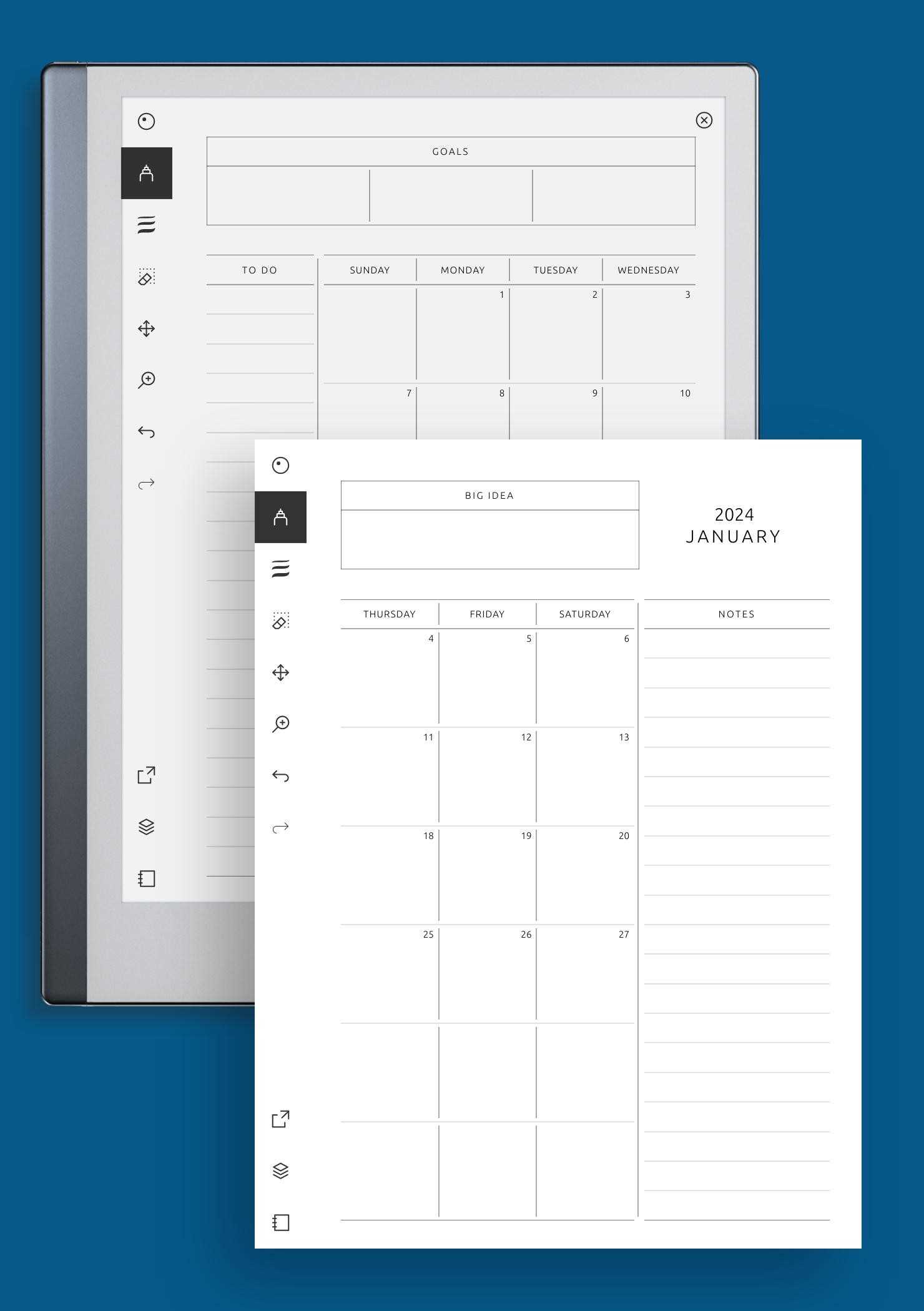 free monthly task calendar template