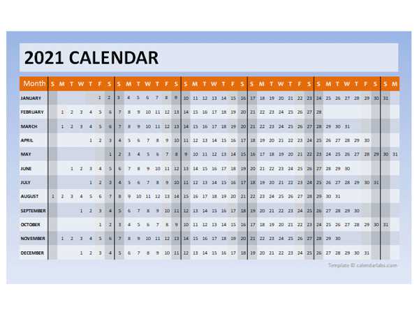 timeline template calendar