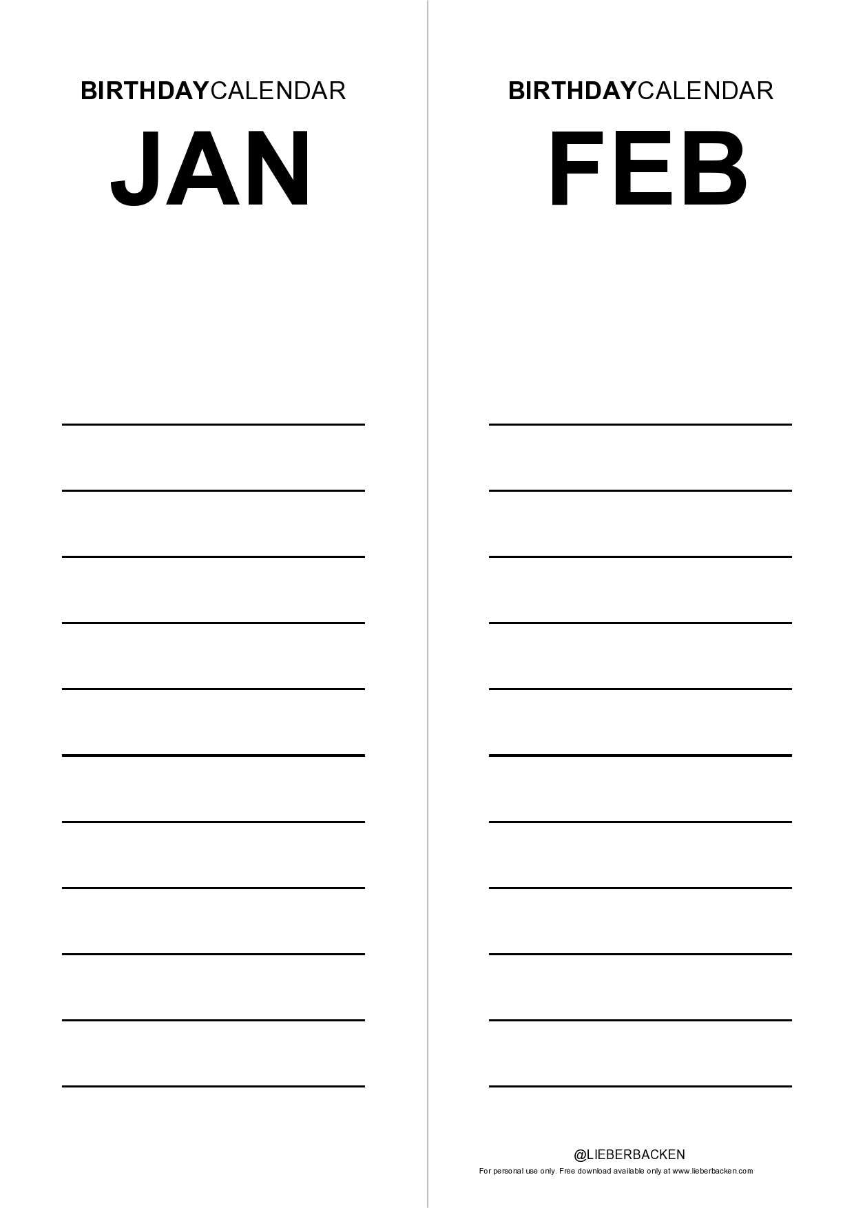 free perpetual calendar template