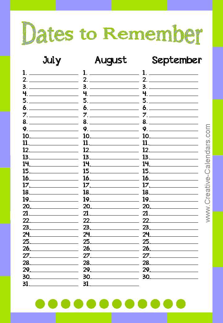 free perpetual calendar template