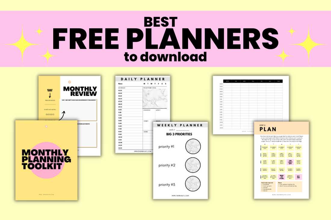 free planning calendar template