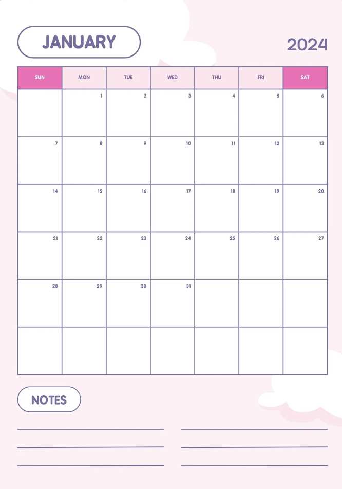 free printable calendar templates cute