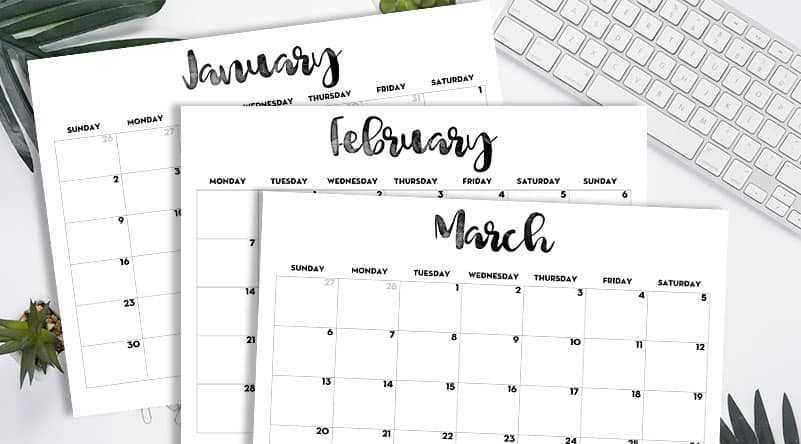 free printable family calendar template