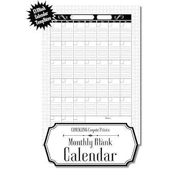 free printable lined monthly calendar templates