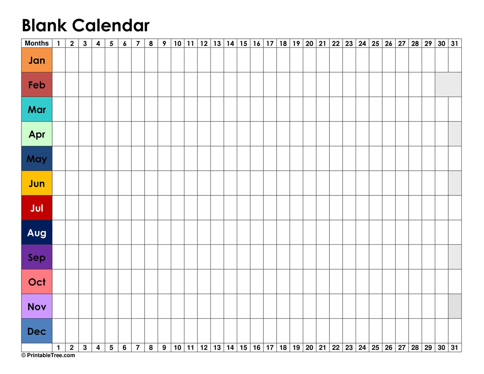 free printable yearly calendar templates 2025